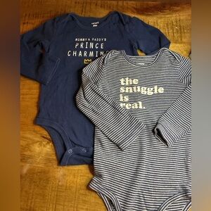 Adorable Carter’s baby boy bodysuits, gently used and in excellent condition.